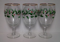 Lenox HOLIDAY (THIN LINE) Ice Tea Glasses SETS OF FOUR More Items Here