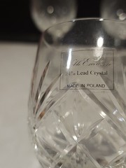 SET OF 4- NWT Noble Excellence Duke Wine Glasses 24% Lead Crystal Handcut