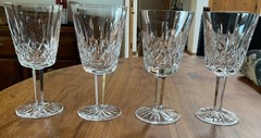 Waterford Lismore Crystal Water Goblets set of 4