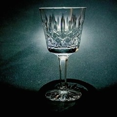 ATLANTIS ISABEL WINE GLASS, Cut Lead Crystal, 5 7/8″, 6 oz, Made In PORTUGAL