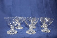 Vintage Anchor Hocking Clear «Boopie» Champagne/ Sherbet Glass – Set of 6