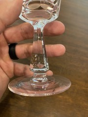 STUNNING VTG SET(4) WATERFORD Crystal GLENCREE Claret Wine Glasses SIGNED 6″H