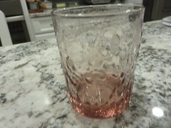 Vintage Libbey Iris Pattern RARE Pink Double Old Fashioned Glass 4″ Tumbler EUC