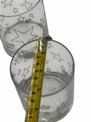 ✨✨Vtg 4 Gold Star Rock Glasses 14 0z rocks.✨✨