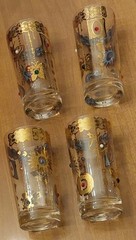 Culver Jeweled Charm Bracelet Highball Glasses Set Of 4 Dancing Ballerina 22k
