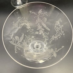 Glastonbury Lotus Vesta Clear 10pc Set: 8 Goblets & 2 Champagne Coupes