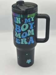 Insulated Tumbler Mug w/ Handle 12oz 22oz 40oz Custom Decal Cup White Black