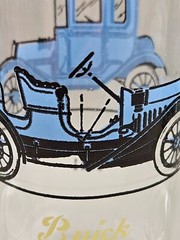 Vintage Mid-Century Hazel Atlas Antique Automobiles 24 oz Glass Tumbler Set of 4