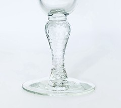Libbey MARTELLO 100709 Clear Crackle Bulbous Stem 13 OZ Margarita Glass NEW