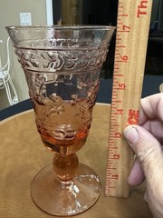Mikasa Studio Nova Adirondack Southwestern Pink Glass Goblet