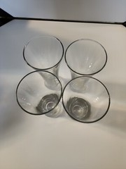 Libby Flare Pilsner Bar Glasses 7″ Tall Clear Glass Heavy Bottom Elongated