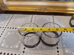 4 Pc. Unique Hand Blown And Signed Studio Art Glass Glasses Made 2012