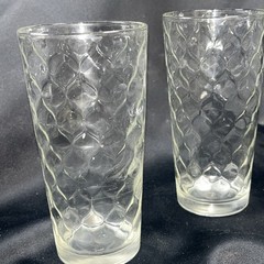 Anchor Hocking Vintage Honeycomb Milk Glass Tumblers Set of 3