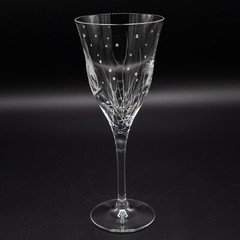 Varga Crystal Pacifica Clear Shell Water Goblet Glass – 8 3/4″ UNSIGNED