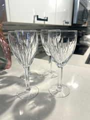 Waterford Crystal CARINA Vintage Claret Wine Glasses 7 1/8 » Set of 4 Signed