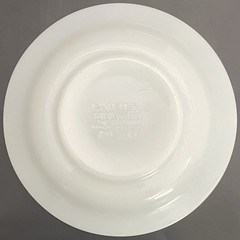 Pyrex Tableware by Corning Mocha 2 Piece 796 Cup Saucers c1960s Made in USA