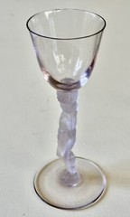 Vtg Bayel France Bacchus Aries Nude Male Liqueur Purple Crystal Glass 6.25” Rare