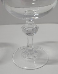 Vendome Uni Knob Stem Water Goblet by Cristal D’Arques – Durand (Set of 4) MinT