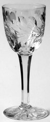 KOSTA BODA CRYSTAL «ROSA» PATTERN CORDIAL GLASS (S) 4 1/2″