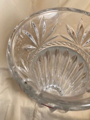 Cristal D’Arques Crystal Vase Art Deco Nouveau Paris France 11 3/4″ Tall Etched