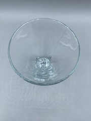 VTG Set 6 Melting Ice Cube Base Martini Glasses Barware Di Saronno Italy 4.75″H