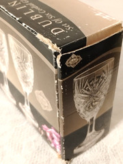 Set of 6 Open Box Shannon Dublin Clear Crystal 3oz Cordial Glasses by Godinger