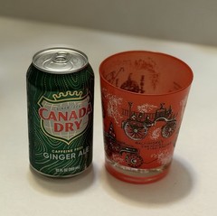 Vintage Fire Engine Frosted Shot Glass Red Firefighter Barware New York Veteran