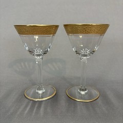 Tiffin Franciscan Rambler Rose Cordial Liquor Cocktail Glass 4 1/2″ Set of 4