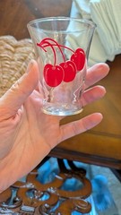 Vintage Libby Cherry 8 Piece Glassware Set