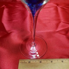 Pier 1 Teardrop Wine Glasses Hand Blown Long Stem Vintage