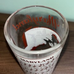 VTG 5 States Collectors Glasses Drinking Tumbler with Sheet Music Novelty