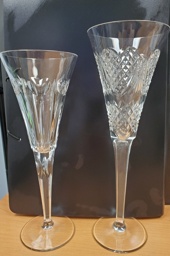 Waterford Toasting Flutes – Clear WITH HEARTS