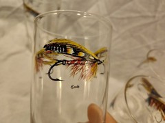 Lot Of 7 Vintage Fly Fishing Lures High Ball Glasses