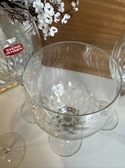 Set of 4 Svend Jensen Empress Clear 9 1/2 inch Tall Water Goblet Glass