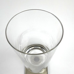 Linear Smoke Rosenthal Clear Smoke Stem Square Base 5 7/8″ White Wine Glass