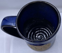 2006 Colorado Renaissance Festival Beer Stein Blue Pottery Mug 30th Anniversary