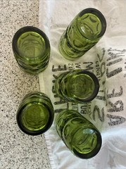 Colony Color Crown Green Tumbler Set of 6Avocado VTG 5.5″