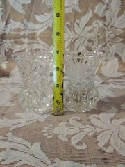 Zajecar Crystal Mini Bud Vase Pair
