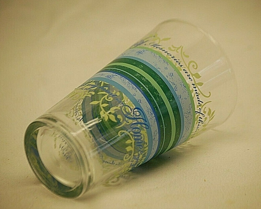 Abstract Drinking Glass Tumbler Flared Kitchen Glassware Home & Friends