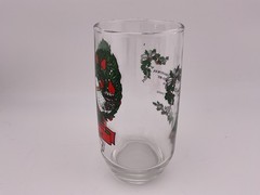 Anchor Hocking Twelve Days of Christmas 2nd Day Two Turtle Doves Flat Tumbler A2