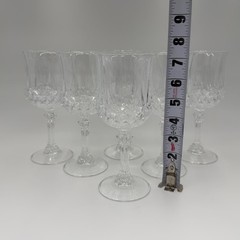 Set of 6 Cristal d’Arques Longchamp Water Goblets