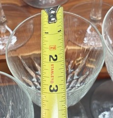 Set of 8 Diamant Cristal D’Arques Durand Crystal Wine Glass Stemware 6 3/4″ 8 oz