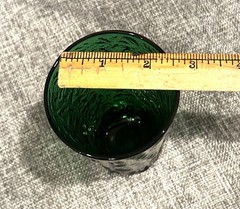 Glass Anchor Hocking Lido Milano Tumbler Glass 5.5″ Green Vintage ~ FREE SHIP!