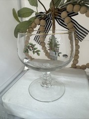 Spode Christmas Tree 5.4 tall 4 inches across the top Goblet wine glass