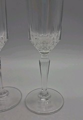 St. George Crystal American Heritage Champagne Flute 8 3/8” Tall Set Of 2