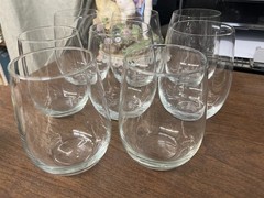 Set of 8 Classic Stemless Wine Glasses