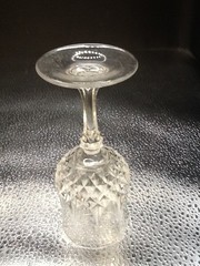 Set of 3 Cristal d’ Arques Longchamp Lead Crystal 2 oz. Cordial Glasses 4.75″ H