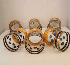 VTG Sankura Sango Cocktail Glasses Set Of 6 Designed By Sue Zipkin 1960