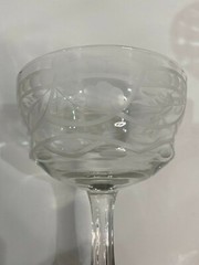 Vintage crystal champagne toasting glasses For Wedding Or Anniversary