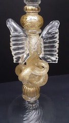 RARE Signed William Gudenrath NYC 1996 Dragonfly Wine Glass CMOG